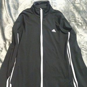 adidas track jacket in black